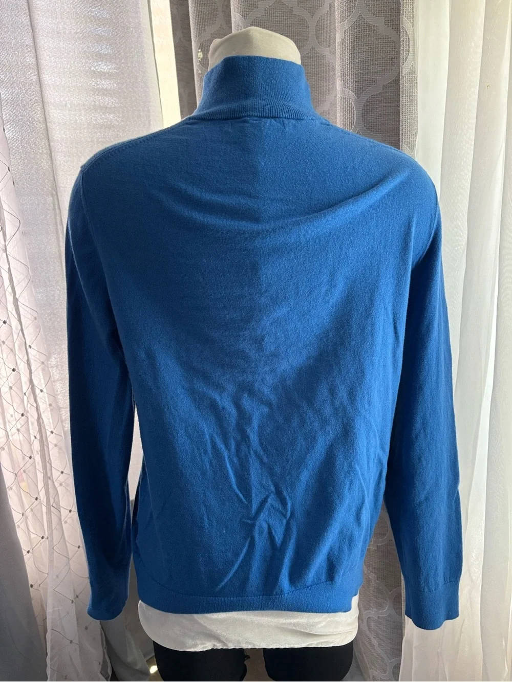 Banana Republic premium cotton cashmere Men's Quarter-Zip Sweater size M